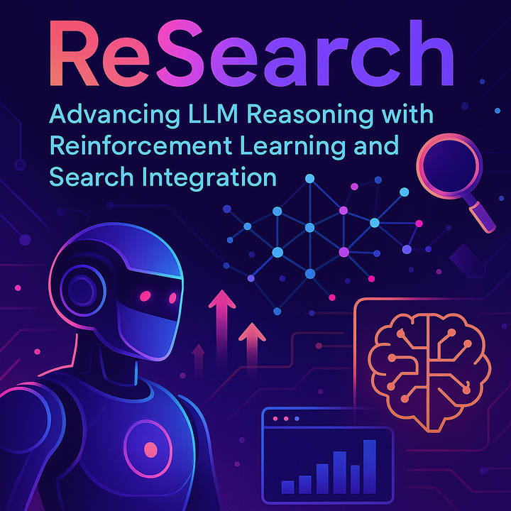 ReSearch: Advancing LLM Reasoning with Reinforcement Learning and Search Integration